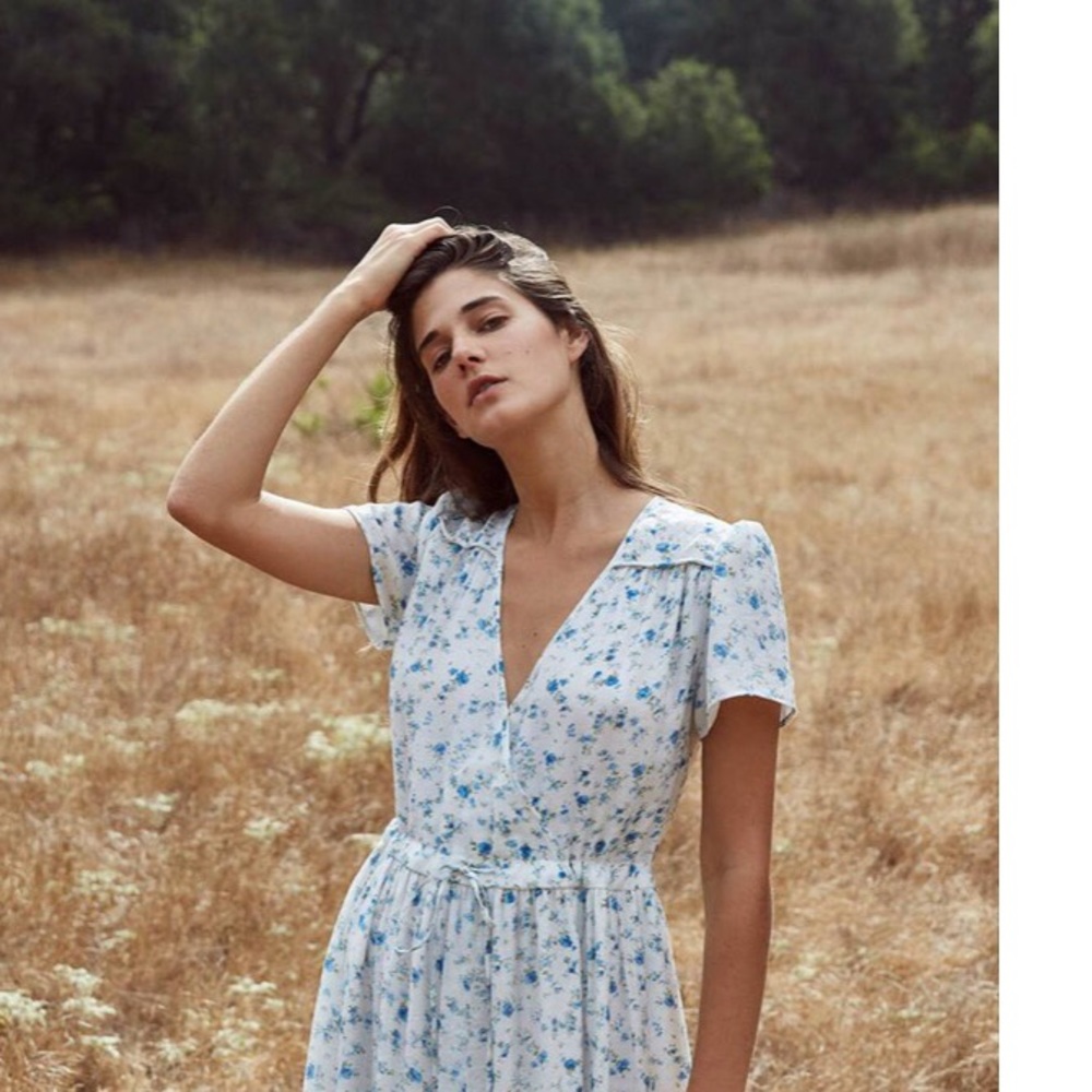 Christy Dawn Dress blue floral